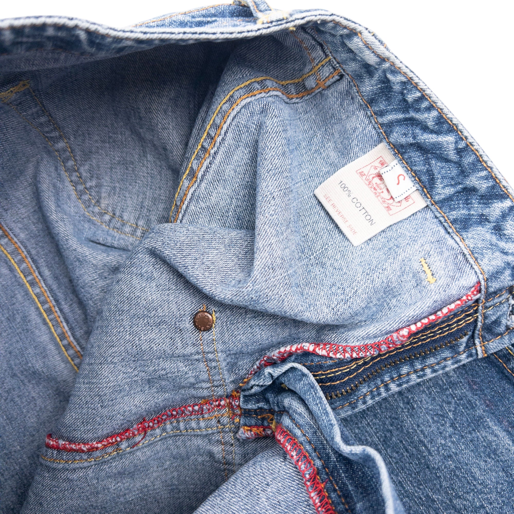 Vintage Evisu Triple Gull Japanese Denim Skirt Womens Size S