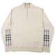 Vintage 2000s Burberry Q Zip Sweatshirt Size M