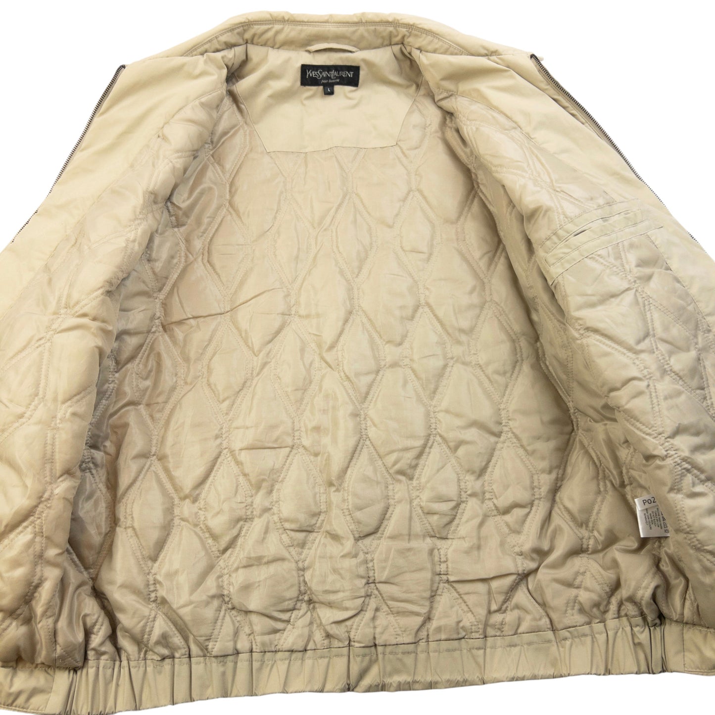 Vintage 2000s YSL Yves Saint Laurent Padded Zip Up Jacket Size L