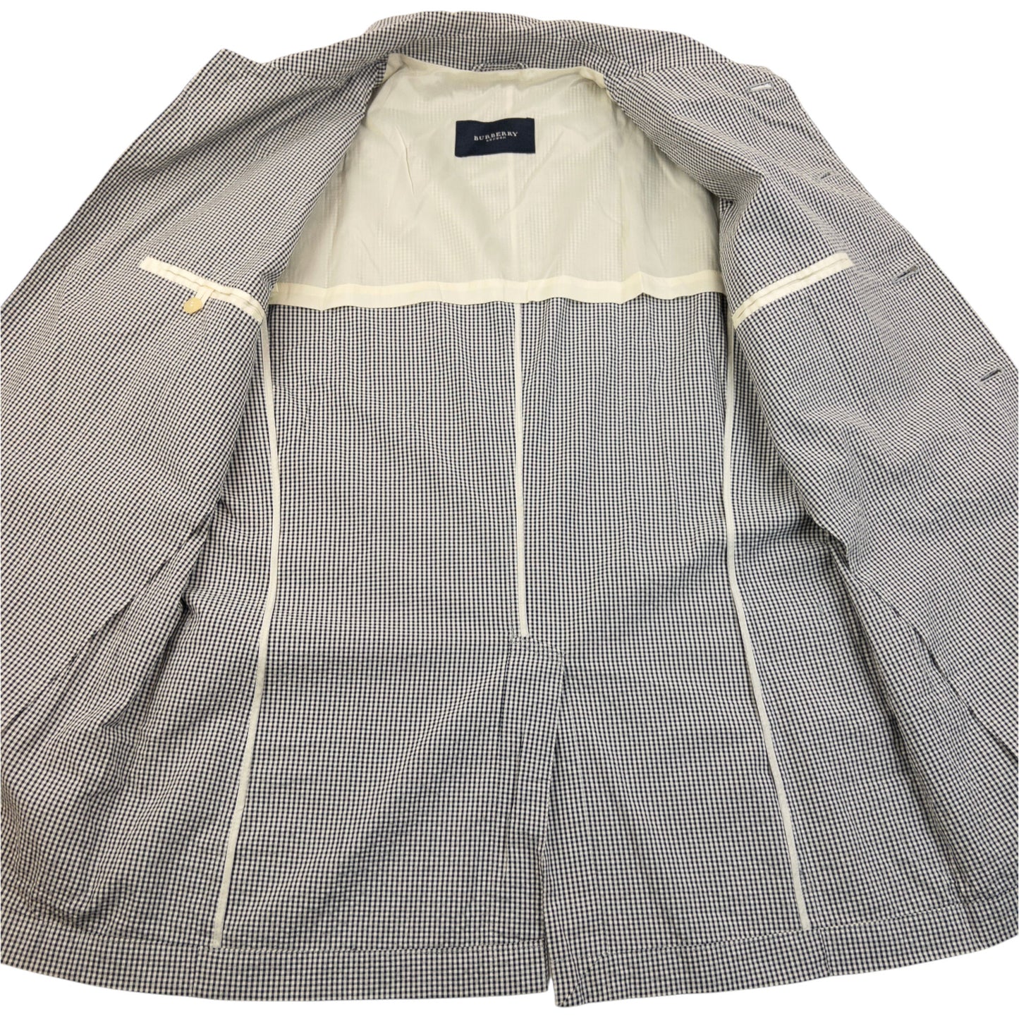 Vintage 2000s Burberry Checkered Button Up Jacket Size M