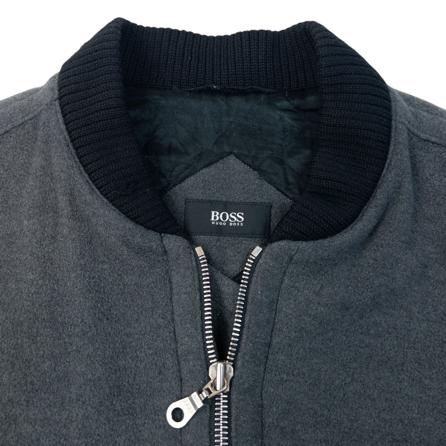 Vintage 90s Hugo Boss Cashmere Bomber Jacket Size L