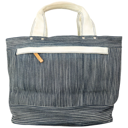Vintage 2000s Y'Saccs By Yohji Yamamoto Striped Denim Handbag