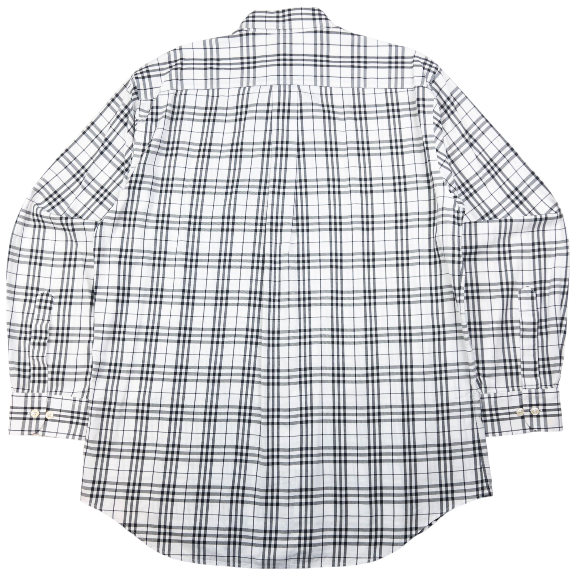 Vintage Burberry Nova Check Long Sleeve Button Up Shirt Size L