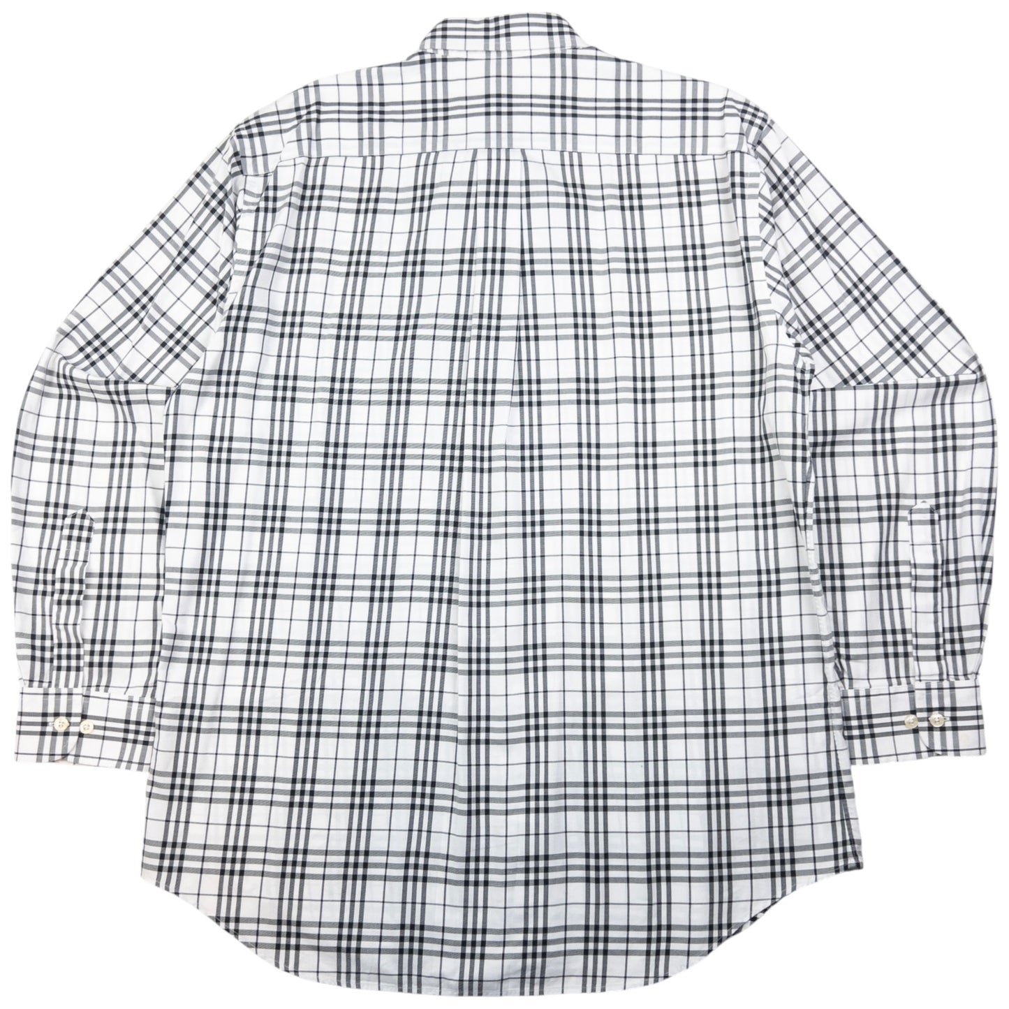 Vintage Burberry Nova Check Long Sleeve Button Up Shirt Size L