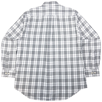 Vintage Burberry Nova Check Long Sleeve Button Up Shirt Size L