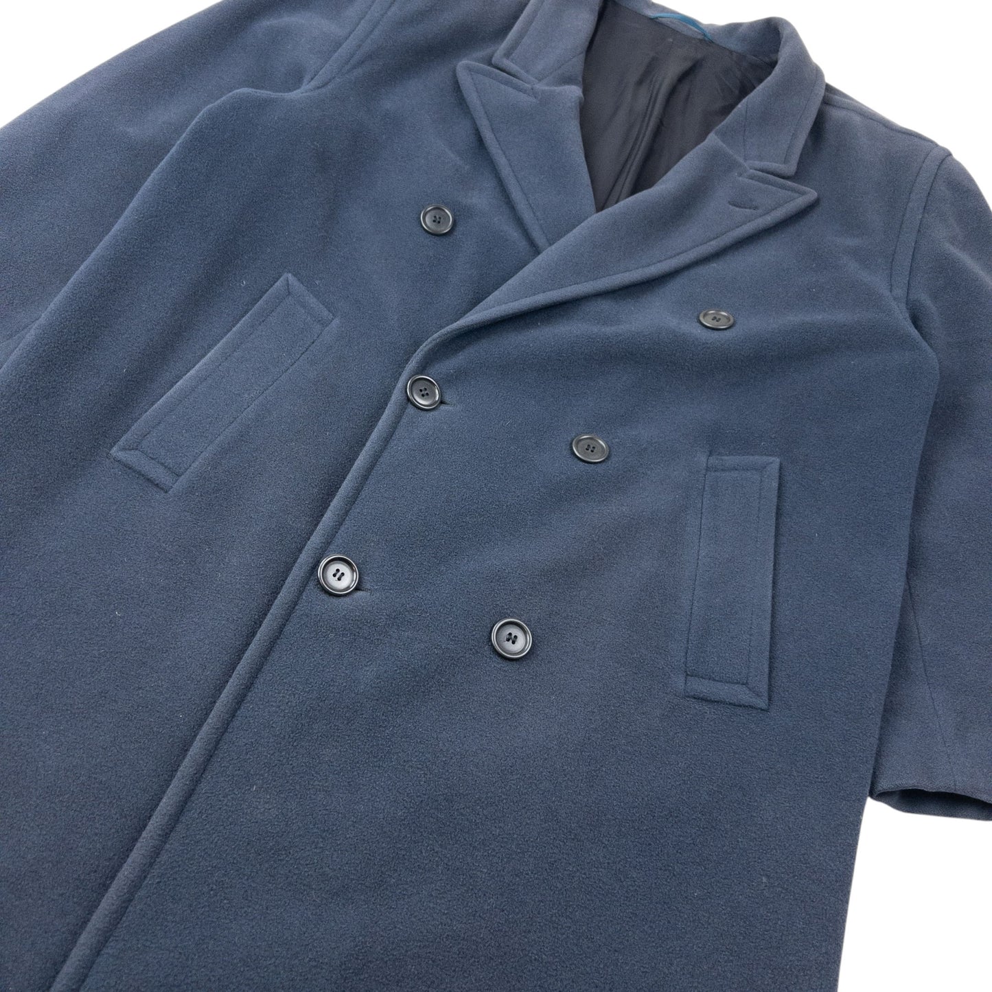 Vintage 90s Hugo Boss Longline Wool Button Up Jacket Size XL