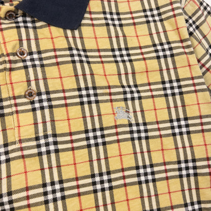 Vintage 90s Burberry Nova Check Polo Shirt Size M