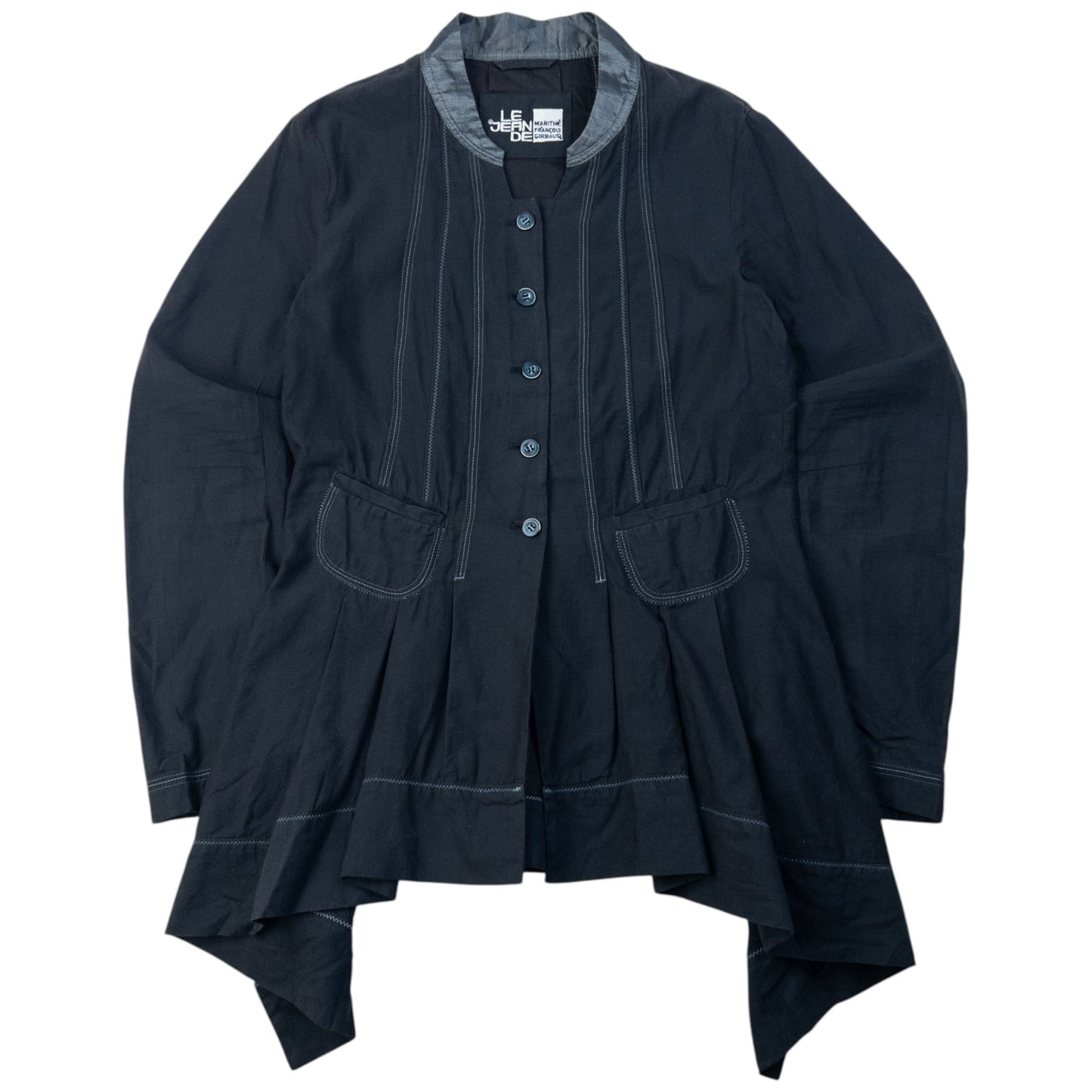 Vintage Marithe + Francois Girbaud Pleated Jacket Womens Size L