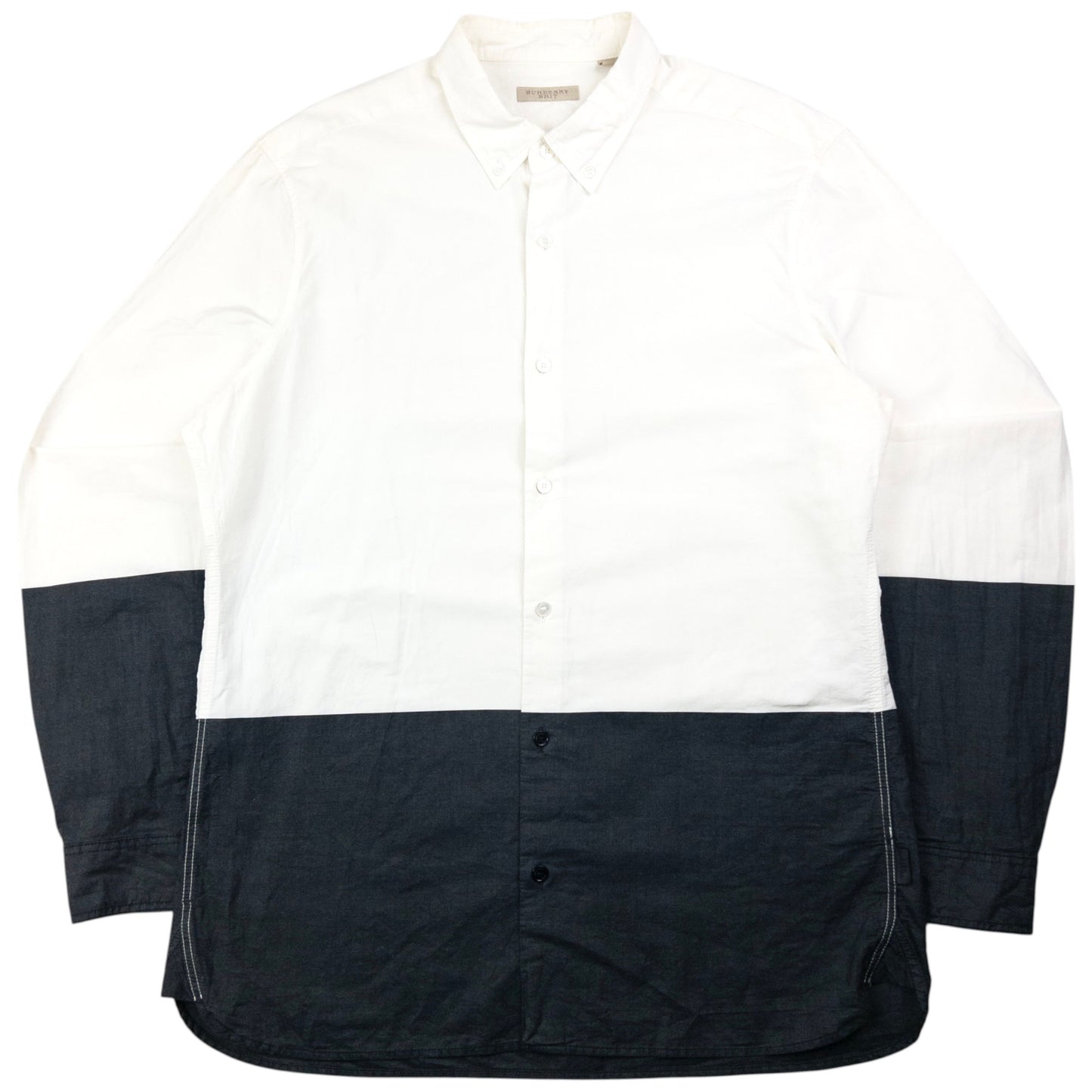 Vintage Burberry Brit Long Sleeve Button Up Shirt Size M