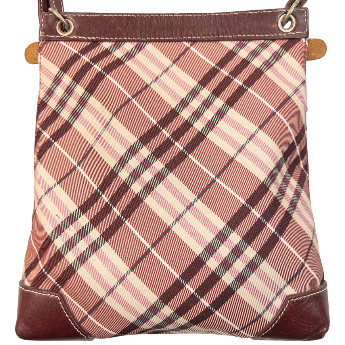 Vintage Burberry Blue Label Nova Check schoudertas uit de jaren 2000