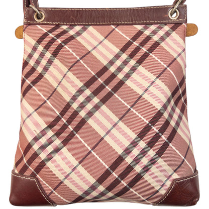 Vintage Burberry Blue Label Nova Check schoudertas uit de jaren 2000