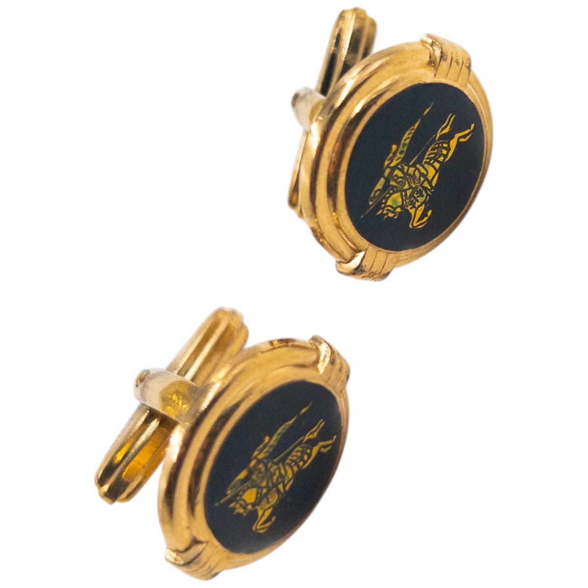 Vintage 90s Burberry Embossed Cufflinks