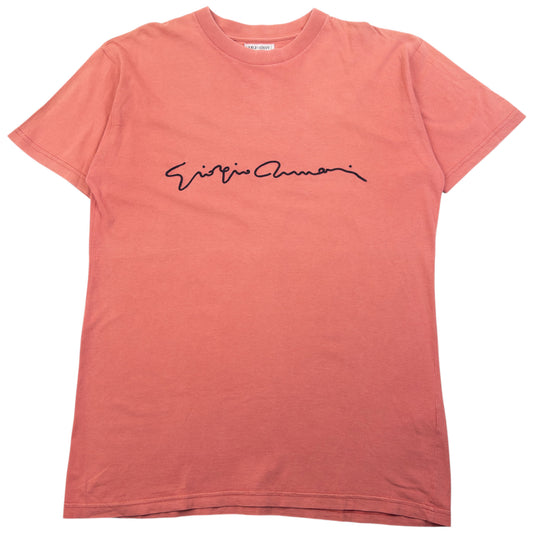 Vintage 90s Giorgio Armani Le Collezioni Embroidered T Shirt Size M