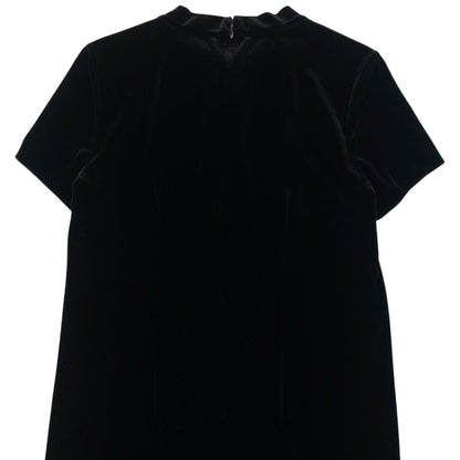 Vintage 90s Balenciaga La Mode Velvet Dress Womens Size S
