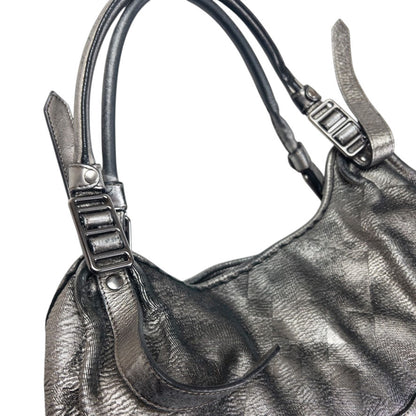 Vintage Burberry Metallic Nova Check Shoulder Bag