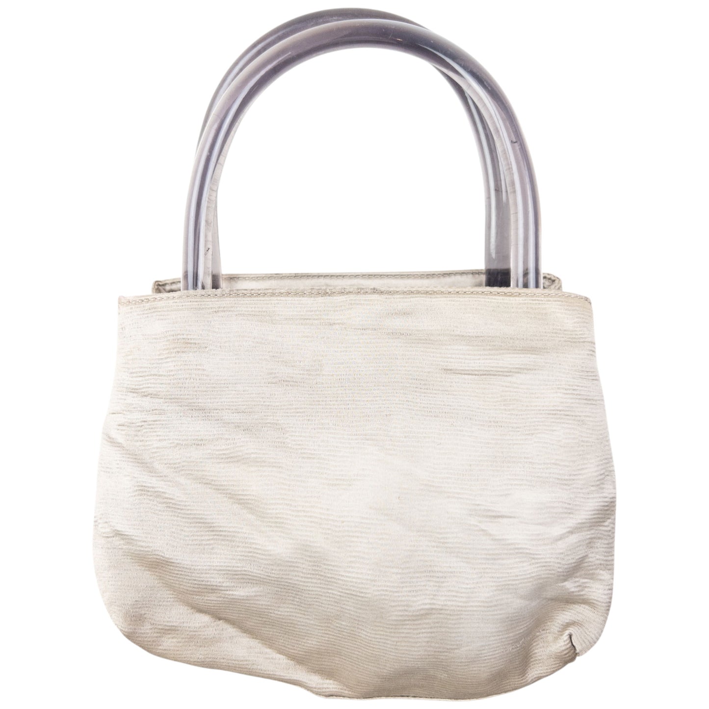 Vintage 2000s Prada Clear Handle Handbag