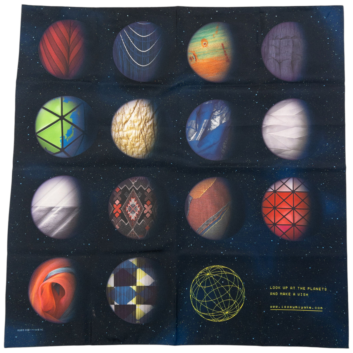 Vintage 2000s Issey Miyake Space Planet Scarf