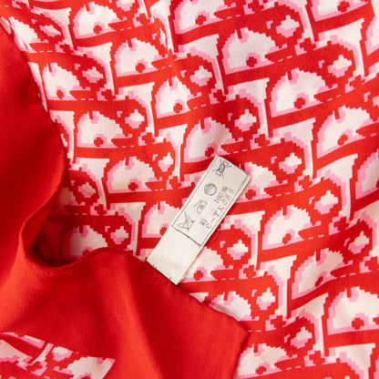 Vintage 90s Dior Monogram Pixel Silk Scarf