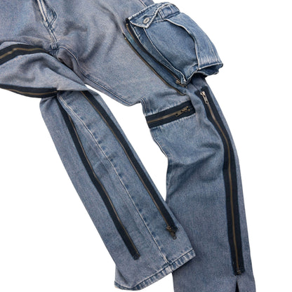 Vintage 2000s PPFM Convertible Zip Denim Jeans Size W32