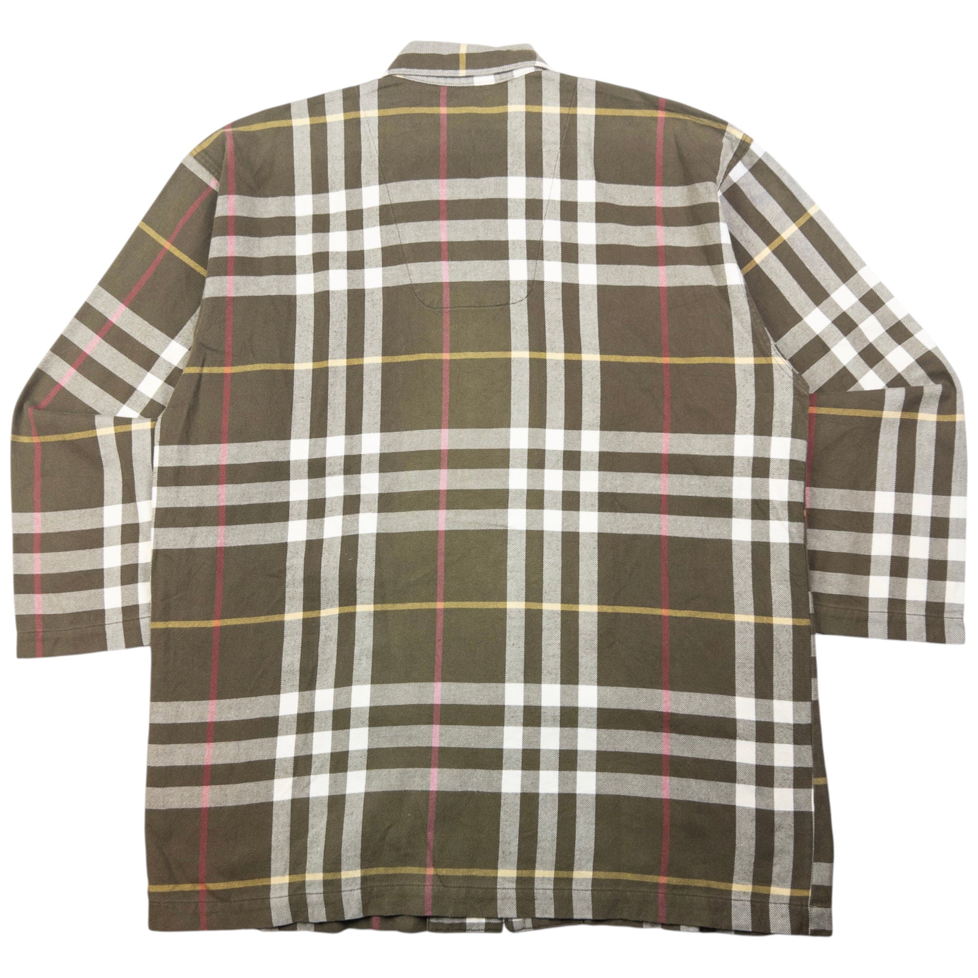 Vintage Burberry Nova Check Long Sleeve Button Up Shirt Size M