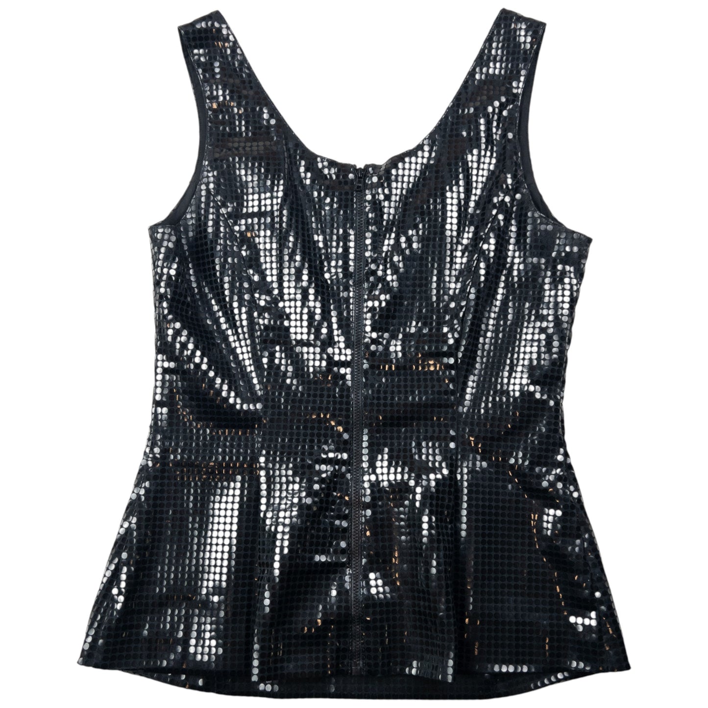 Vintage 2000s Gianni Versace Versus Sparkle Vest Top Womens Size M