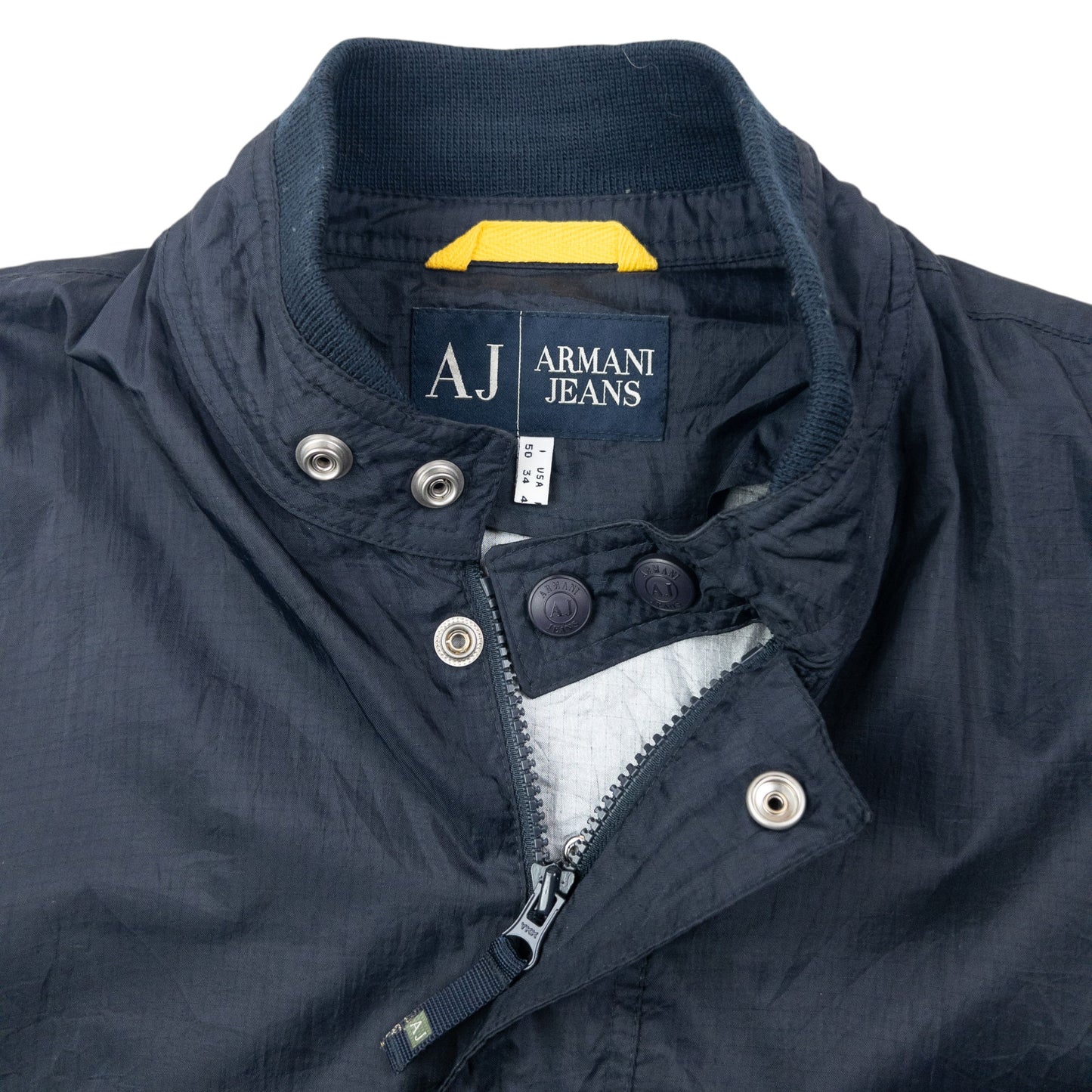 Vintage 90s Armani Jeans Eyelet Jacket Size S