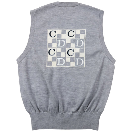 Vintage 90s Dior Sports Button Up Sweater Vest Womens Size M