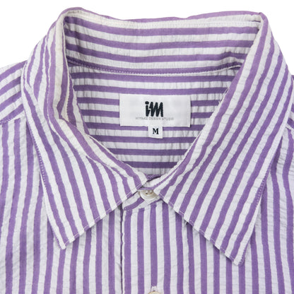 Vintage 90s Issey Miyake Striped Long Sleeve Button Up Shirt Size S