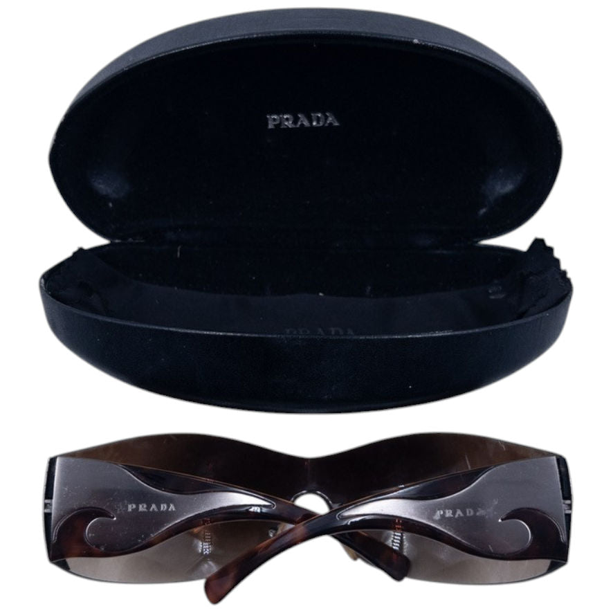 Vintage Prada Tortoise Shell Swirl Sunglasses