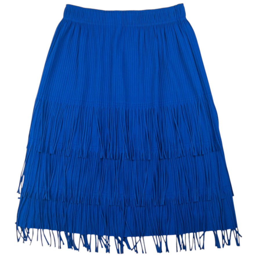 Vintage Issey Miyake Me Pleated Fringe Skirt Womens Size W32