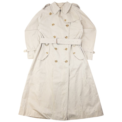 Vintage 90s Burberry Nova Check Lined Belted Trench Coat Womens Size XL