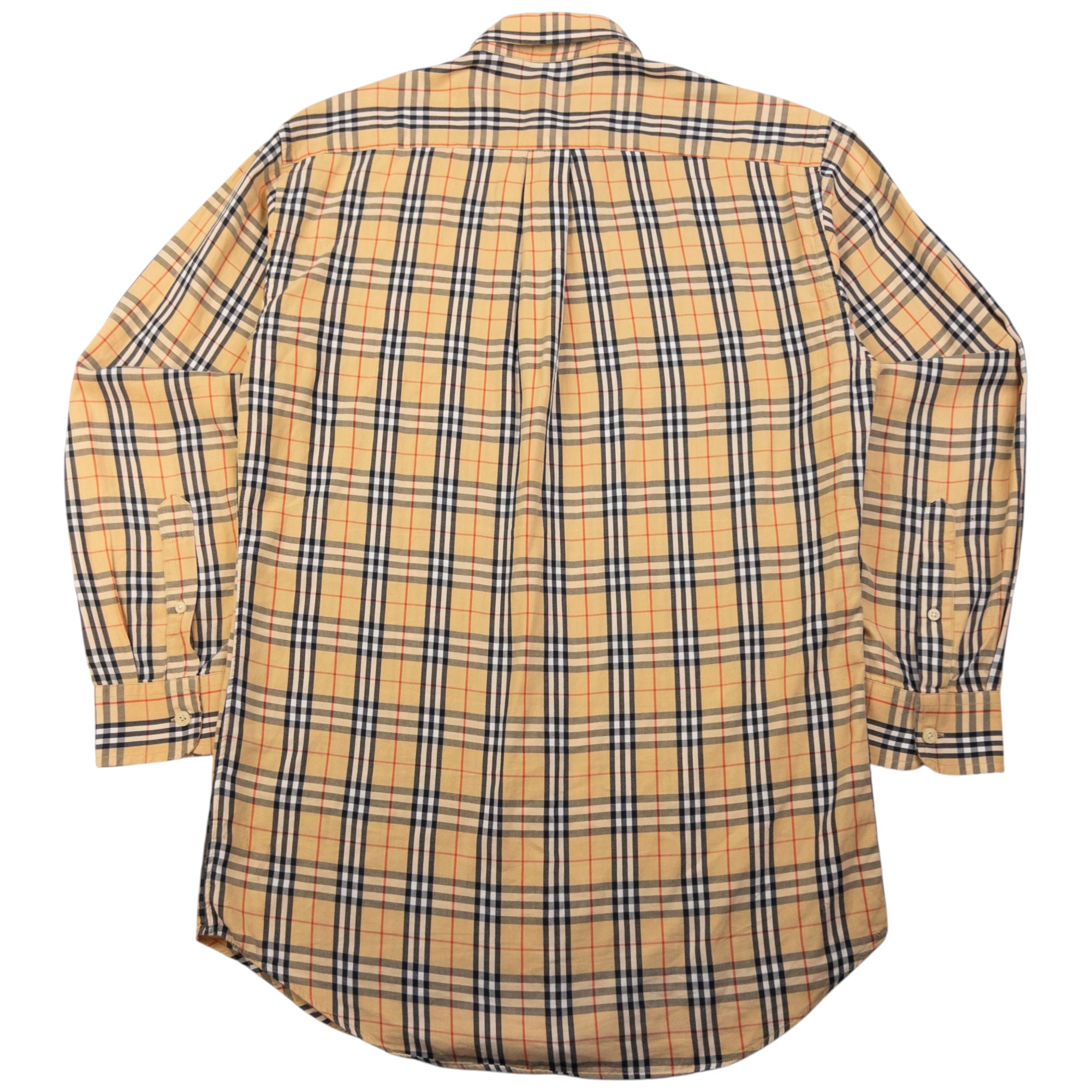 Vintage Burberry Nova Check Long Sleeve Button Up Shirt Size M