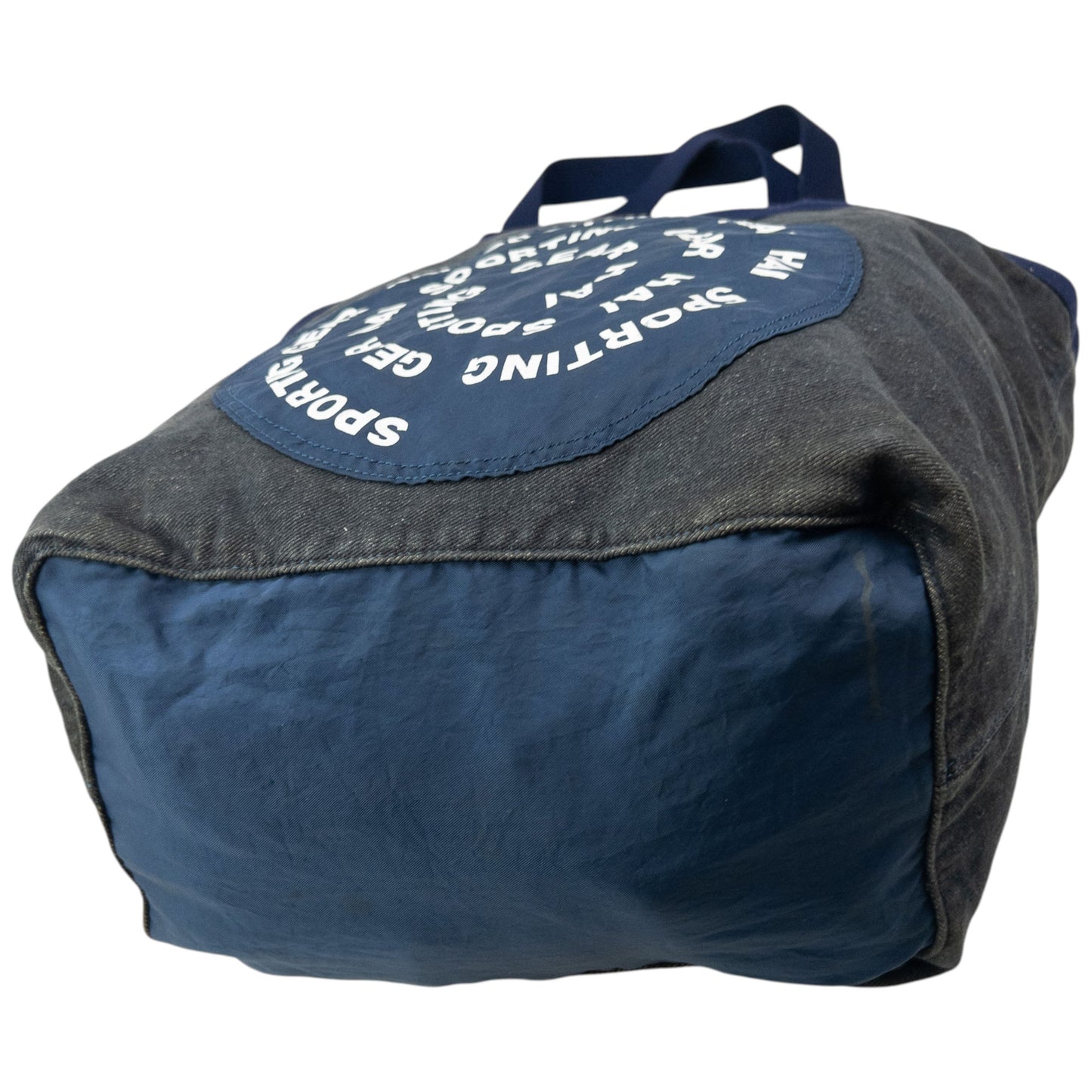 Vintage 90s Hai Sporting Gear By Issey Miyake Denim Shoulder Tote Bag