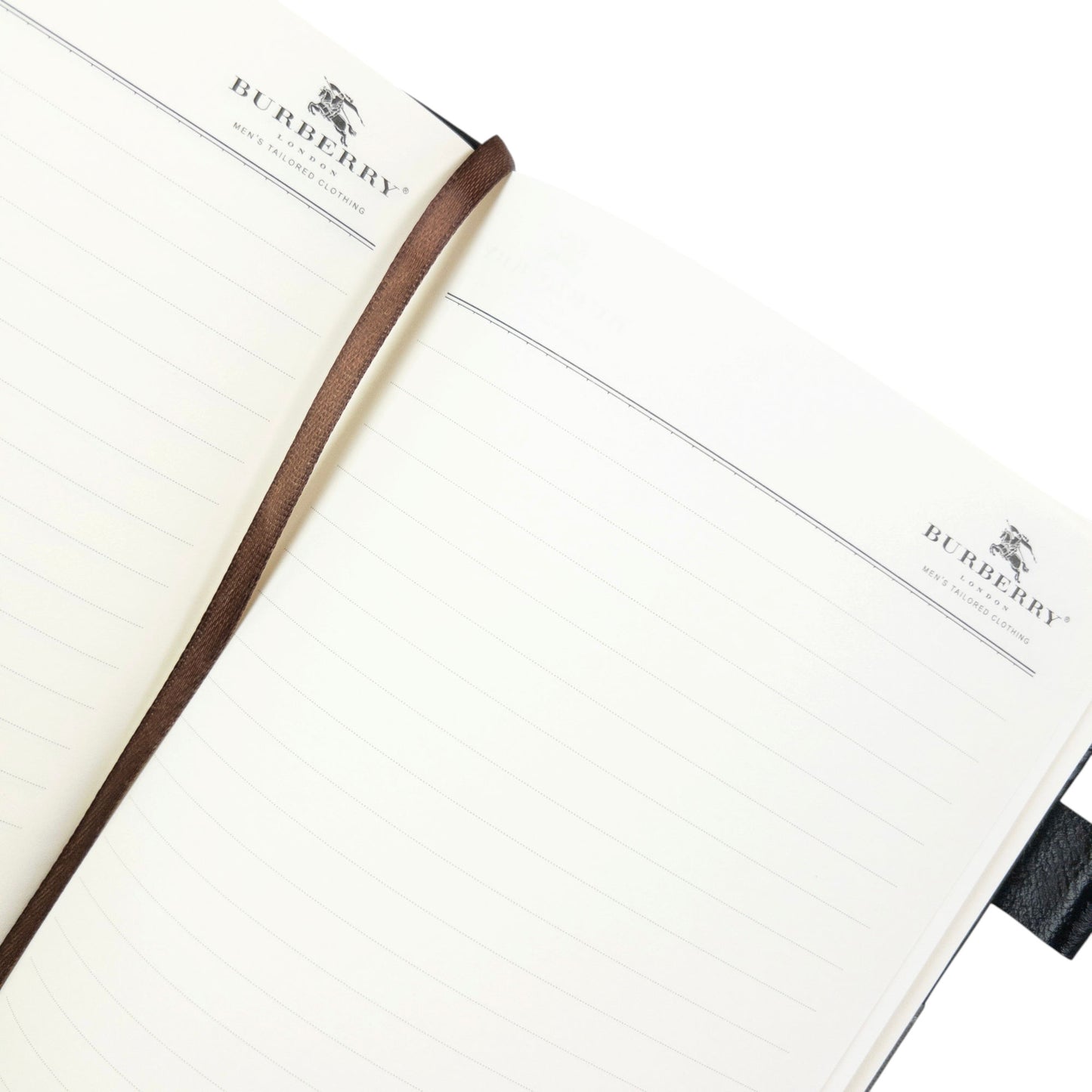 Vintage 2000s Burberry Leather A5 Notebook