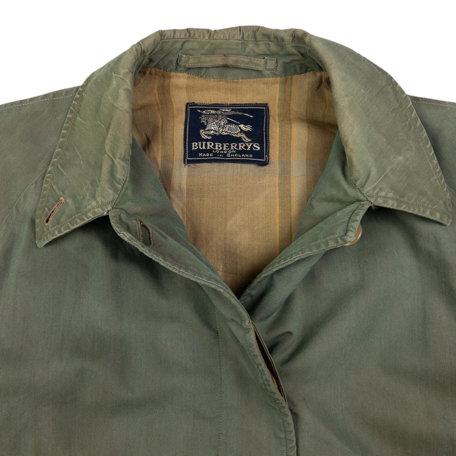 Vintage Burberry Nova Check Lined Trench Jacket Size L