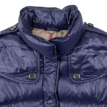 Vintage Burberry Zip Up Puffer Jacket Womens Size XS