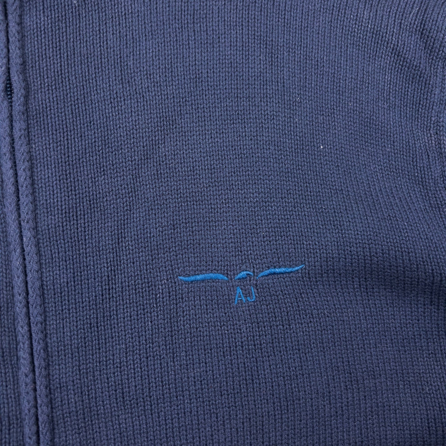 Vintage 2000s Armani Jeans Zip Up Jumper Size M