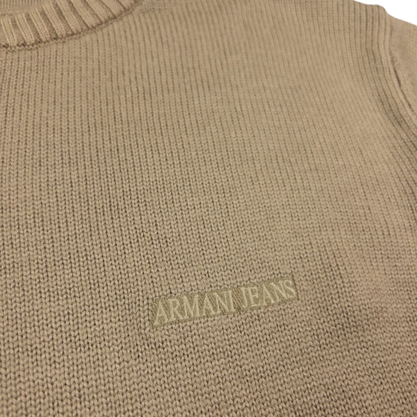 Vintage Armani Jeans Knitted Wool Jumper Size M