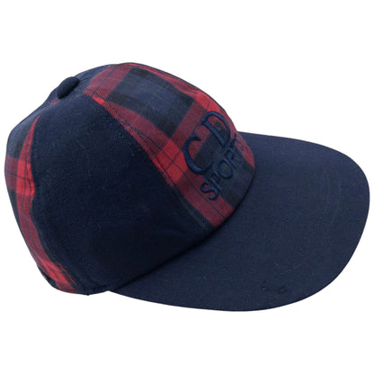 Vintage Dior Sports Embroidered Tartan Hat