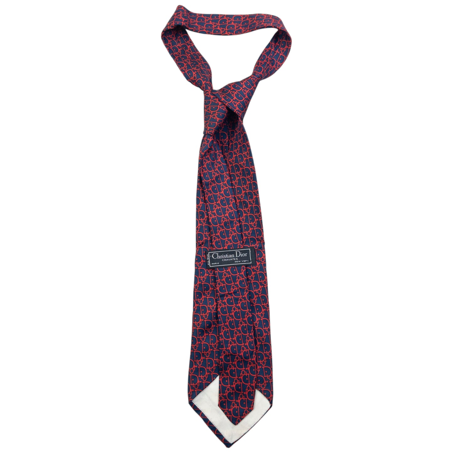 Vintage 90s Dior Monogram Silk Tie