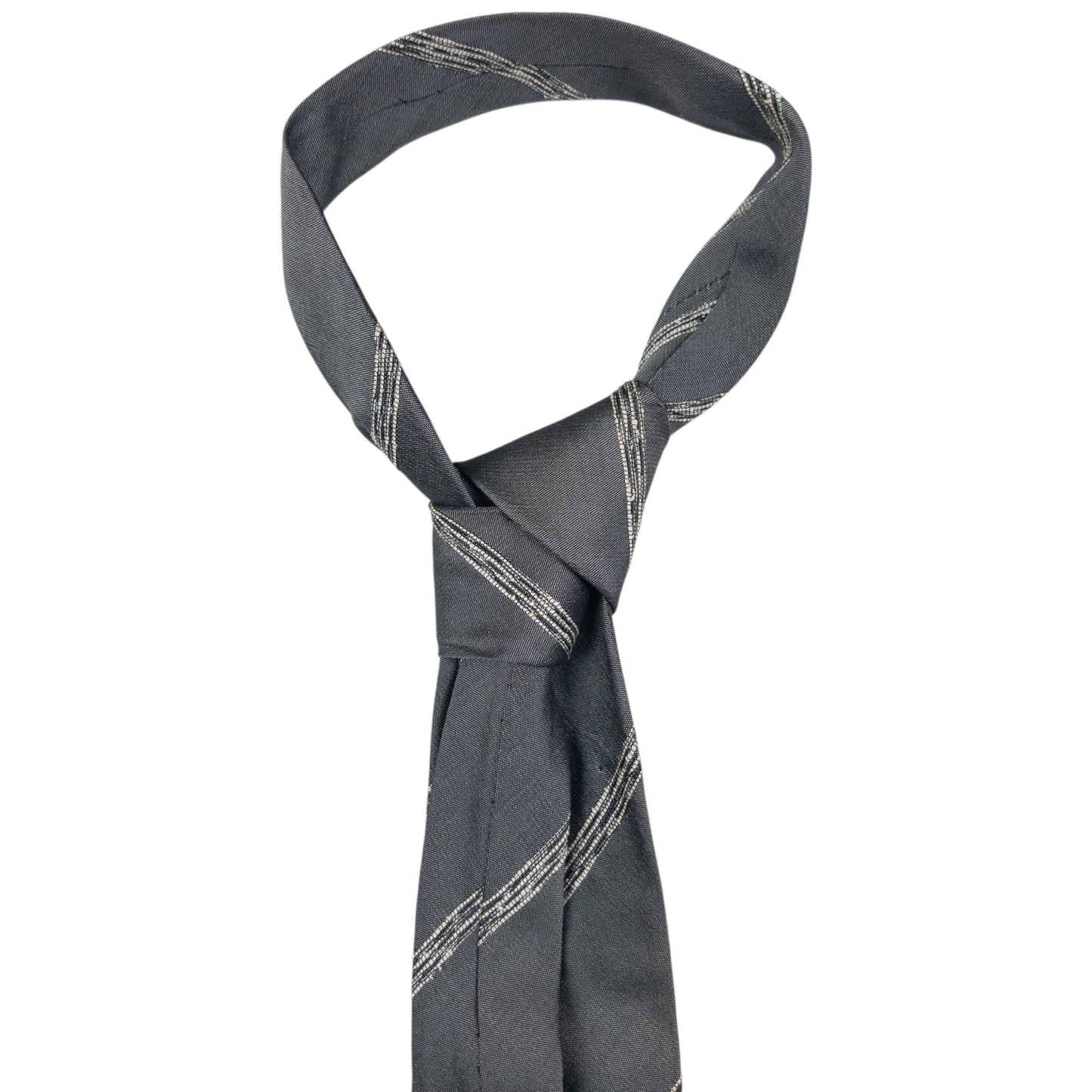 Vintage Issey Miyake Striped Silk Tie