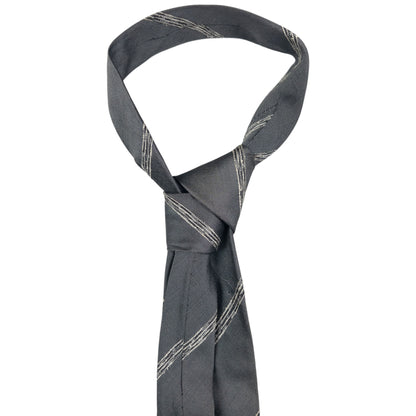 Vintage Issey Miyake Striped Silk Tie