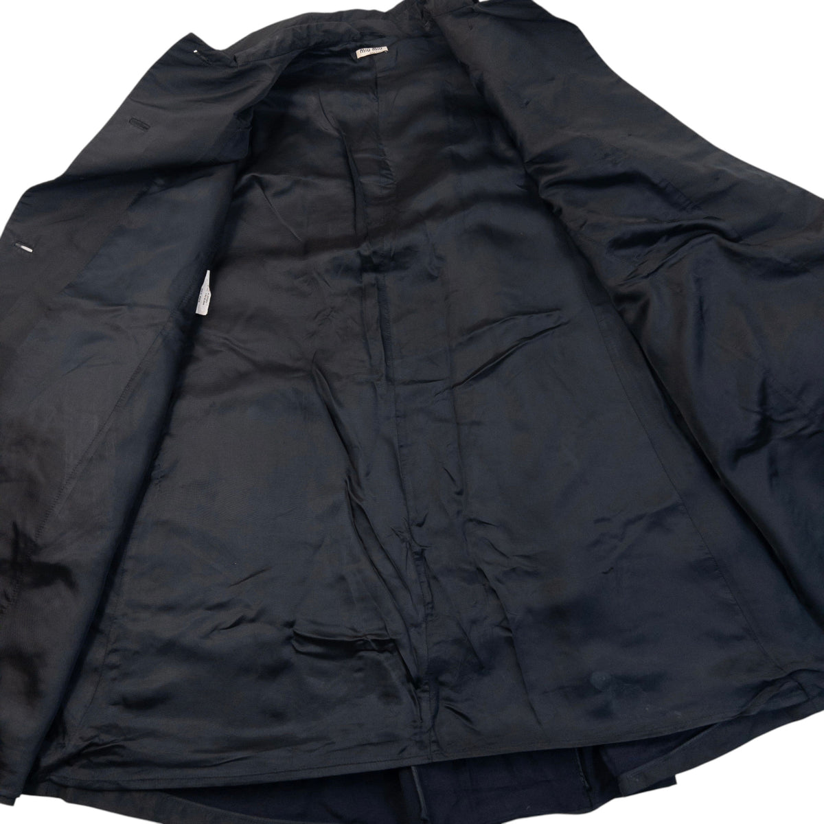 Vintage 2008 Miu Miu Button Up Trench Jacket Womens Size M