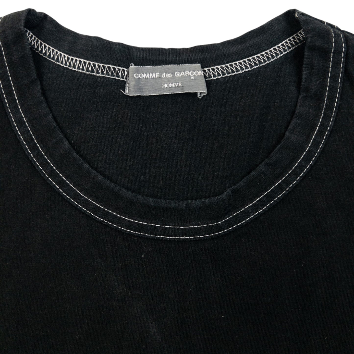 Vintage 90s Comme Des Garçons HOMME Contrast Stitching T Shirt Size S