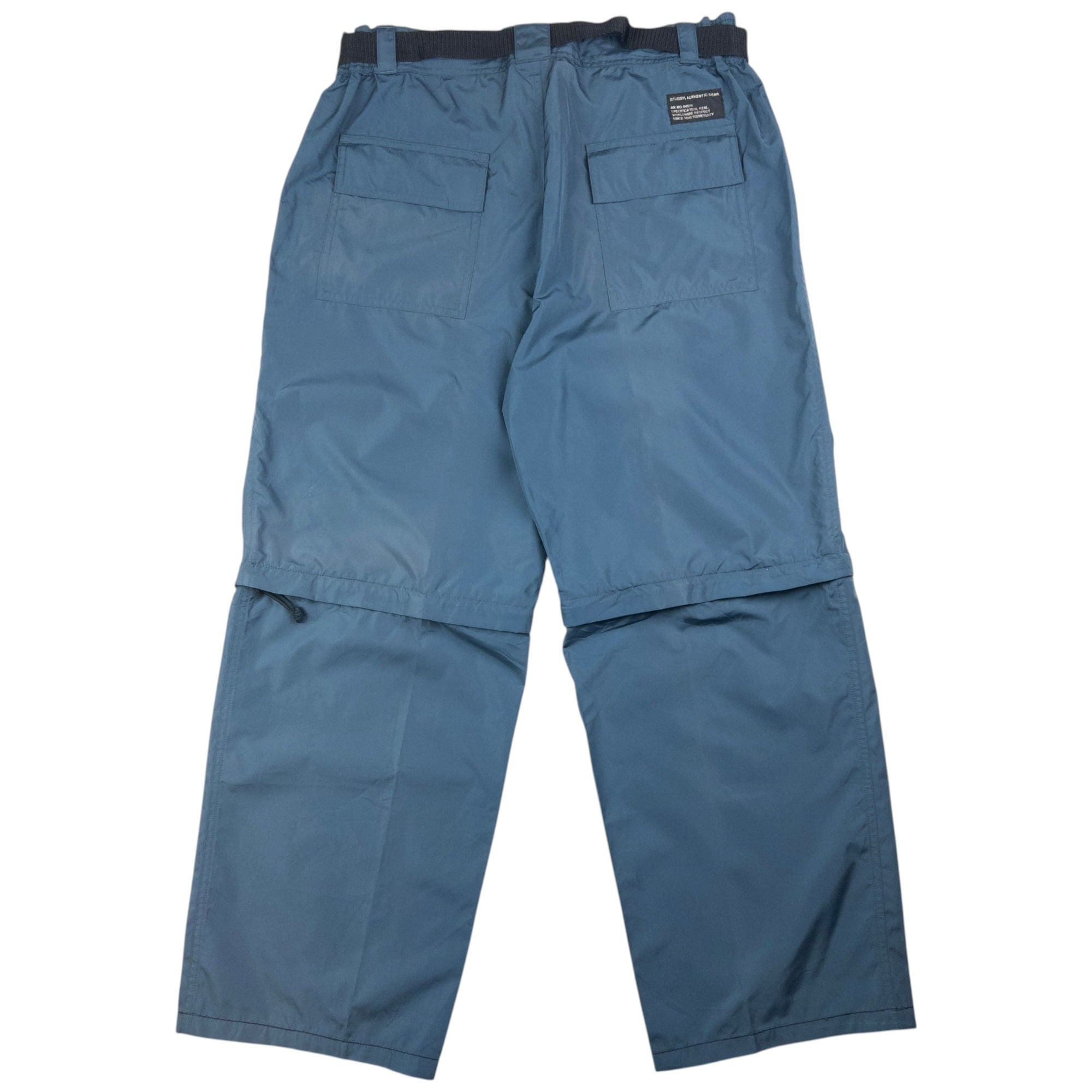 Vintage Stussy Belt Waist Zip Off Trousers Size M