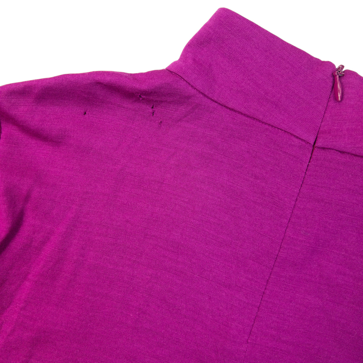 Vintage 2000s YSL Yves Saint Laurent Long Sleeve Turtleneck Top in purple (wool), photo 6