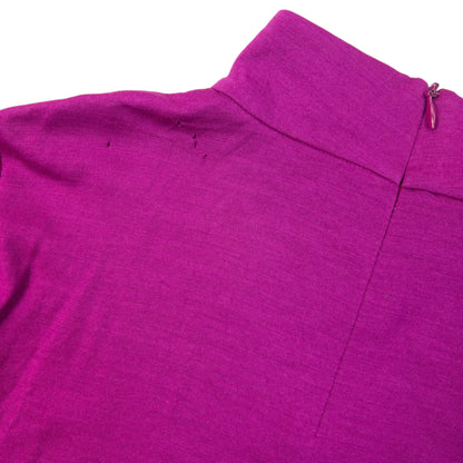 Vintage 2000s YSL Yves Saint Laurent Long Sleeve Turtleneck Top in purple (wool), photo 6