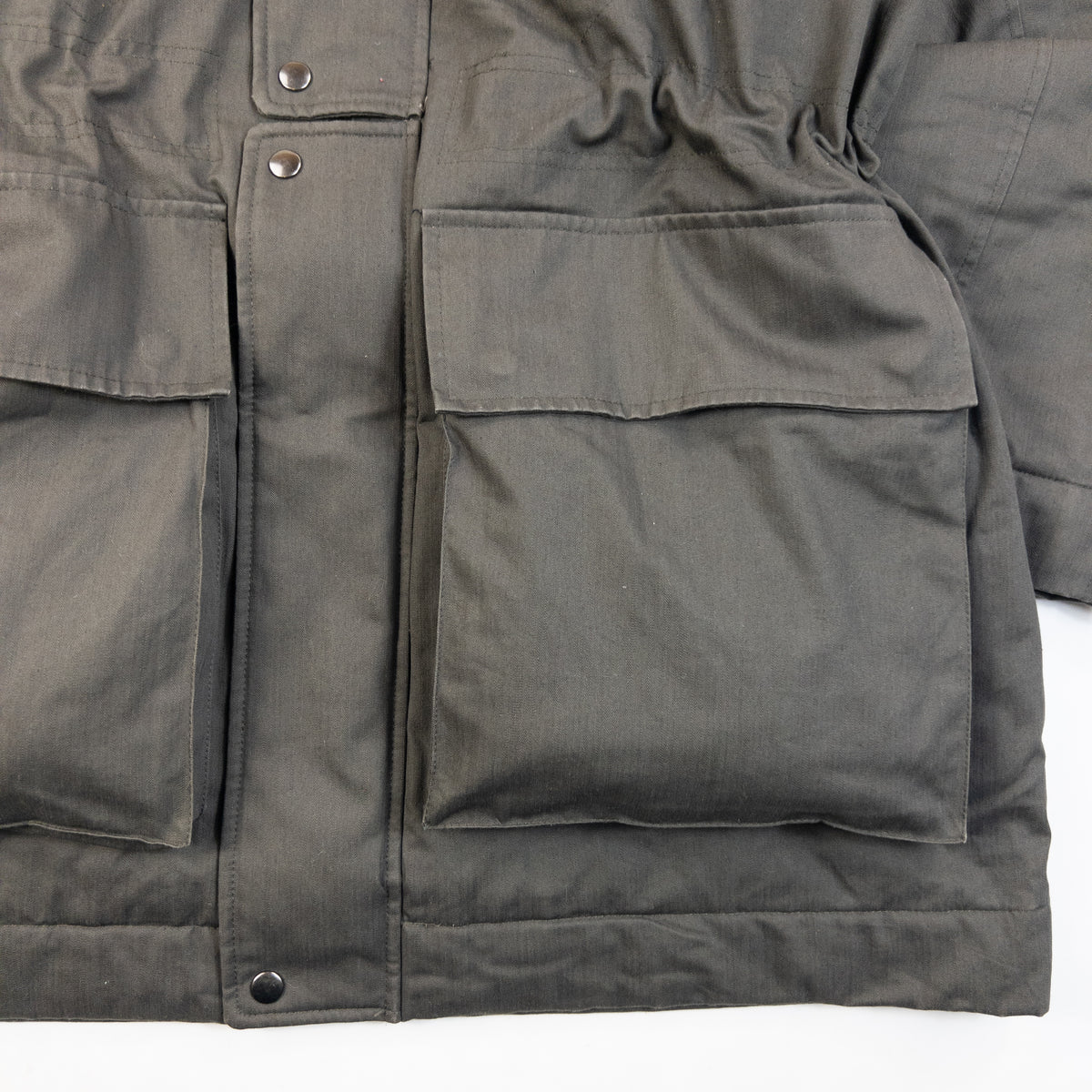 Vintage 90s YSL Yves Saint Laurent Padded Zip Up Jacket in grey, photo 6