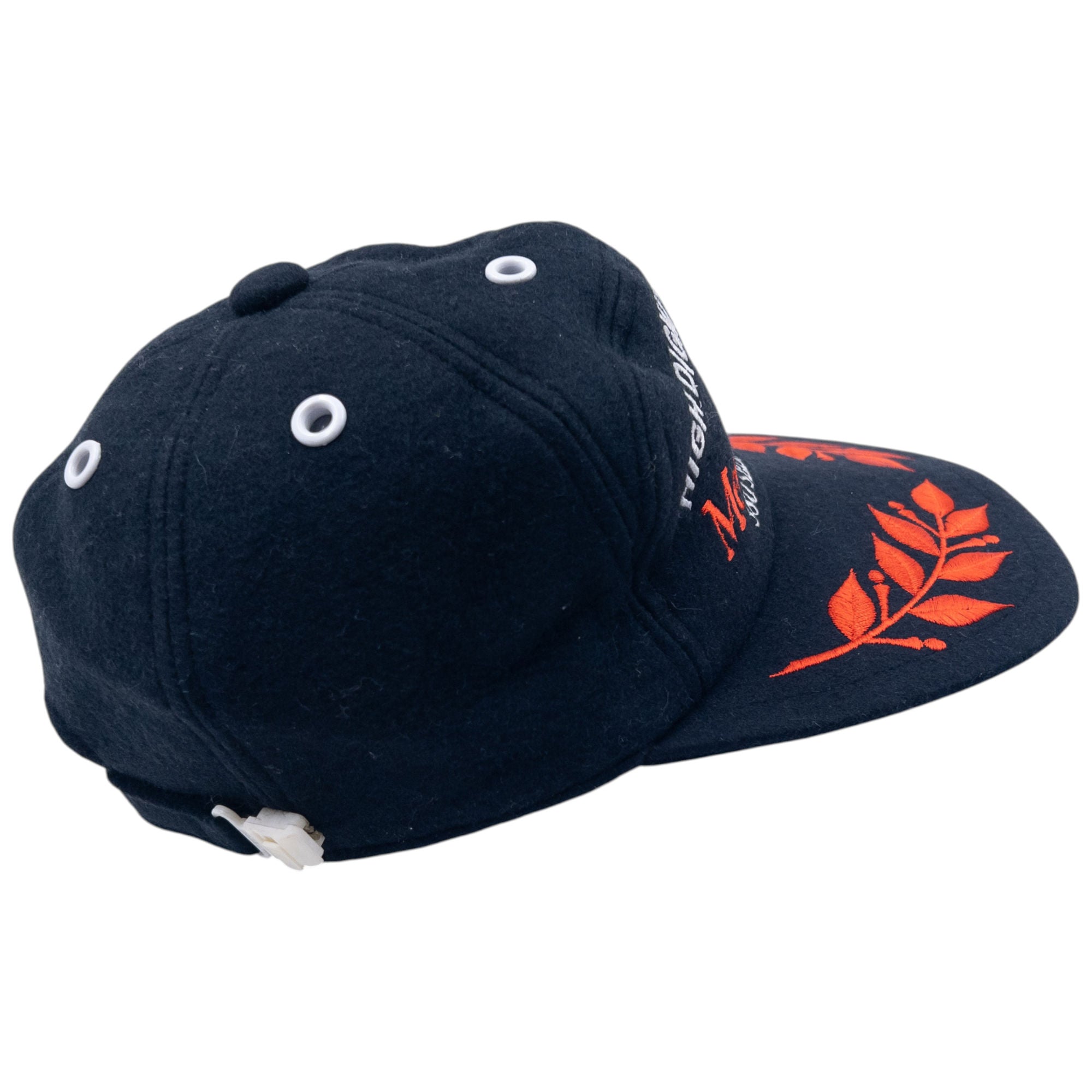 Vintage 80s Mercedes Benz Embroidered Wool Hat Size L