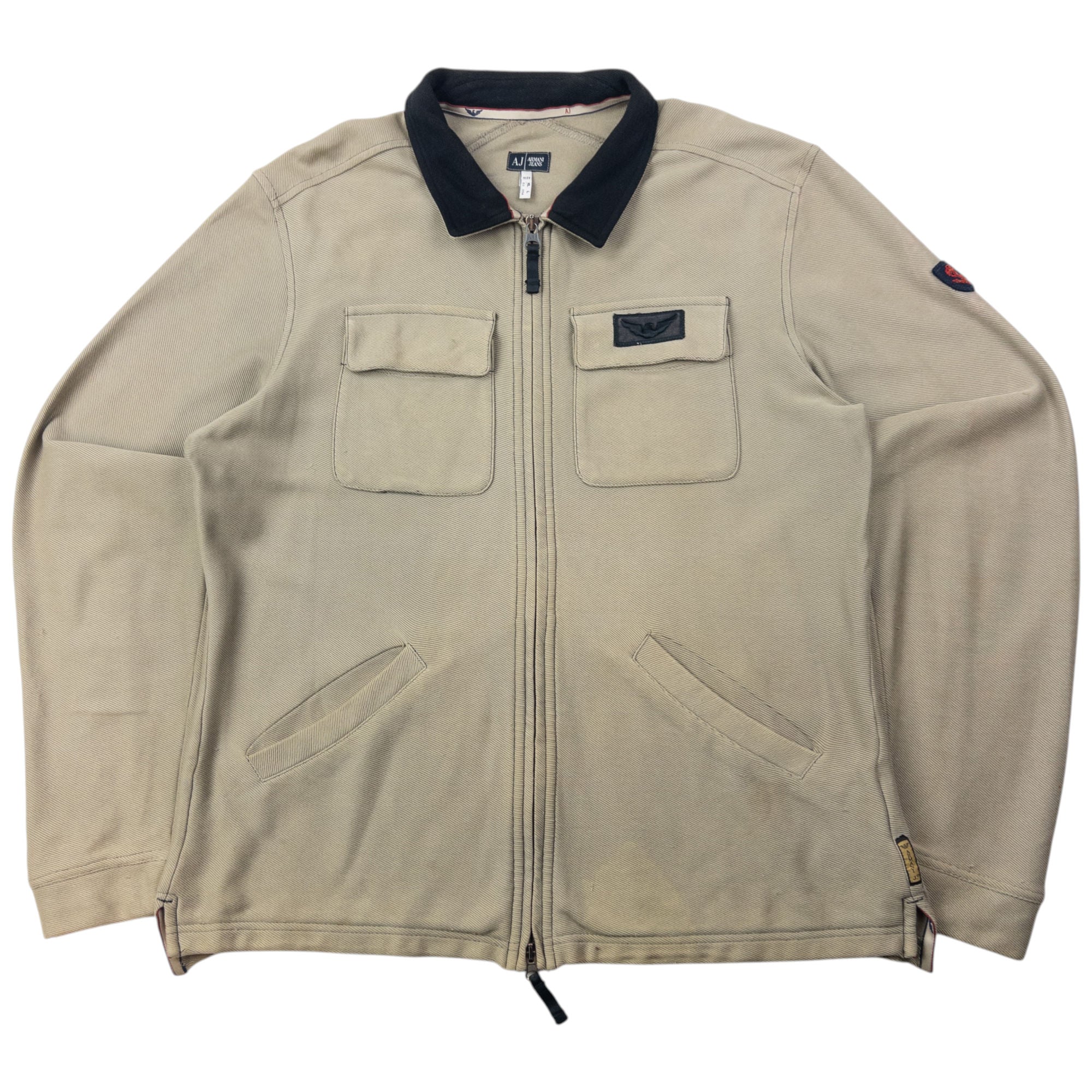 Vintage 2000s Armani Jeans Zip Up Jacket Size XL
